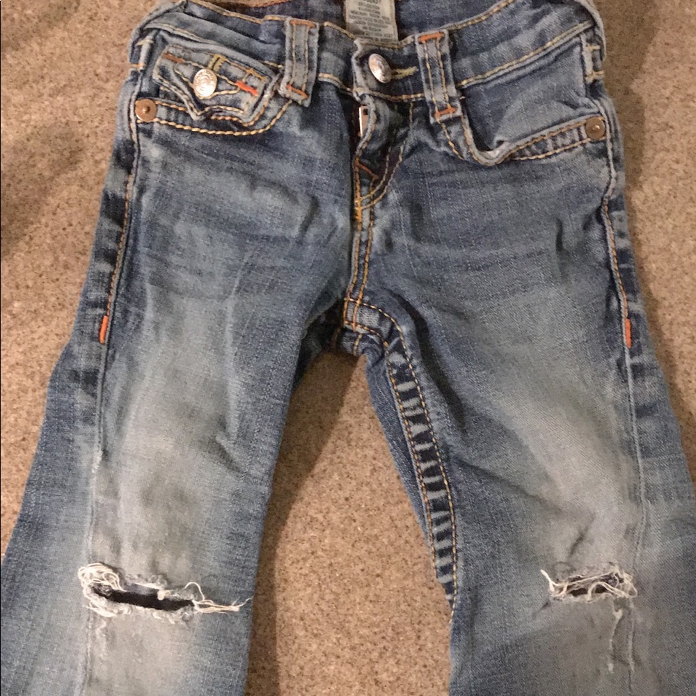 True Religion ripped jeans